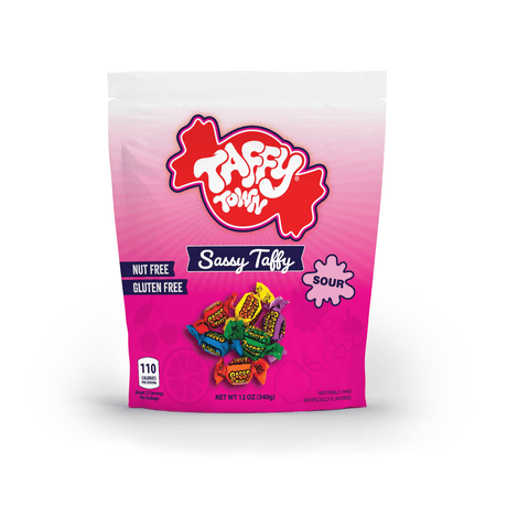 Taffy Town Sassy Taffy Salt Water Taffy Pouch 340g USA