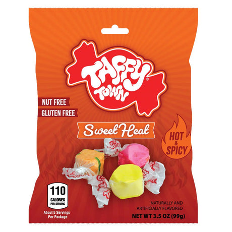 Taffy Town Sweet Heat Salt Water Taffy Peg Bag 99g USA