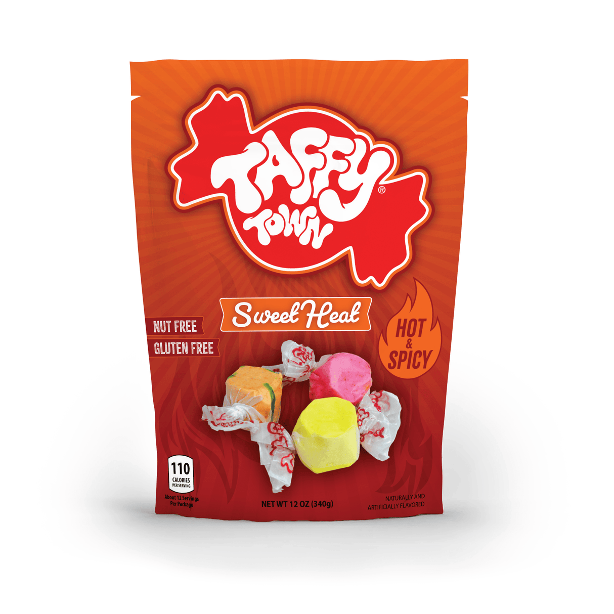 Taffy Town Sweet Heat Salt Water Taffy Pouch 340g USA