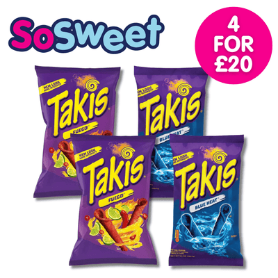 Takis UK - Fuego, Blue Heat & More | SoSweet