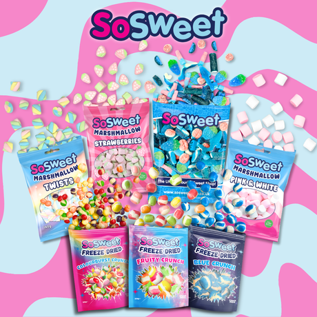 The SoSweet Blue Sweet Mix 1kg, Freeze Dried & Mallows Bundle