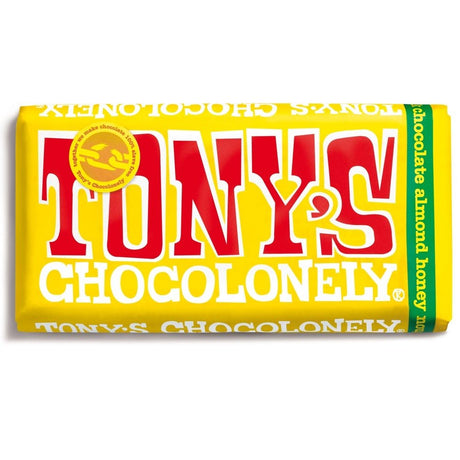 Tony's Chocolonely Milk Chocolate Almond Honey Nougat Bar (180g)