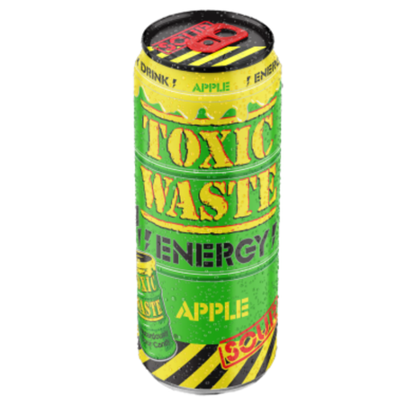 Toxic Waste Energy Drink Sour Apple Can 500ml USA