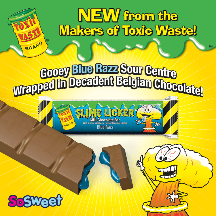Toxic Waste Sweets UK | Drums, Chew Bars & Sour Candy | SoSweet