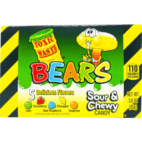 Toxic Waste Sour Gummy Bears Theatre Box (85g)