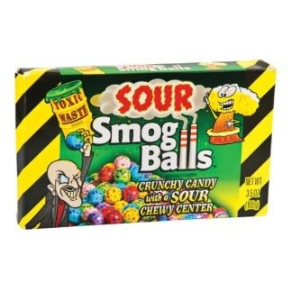 Toxic Waste Sour Smog Balls Theatre Box (84g)