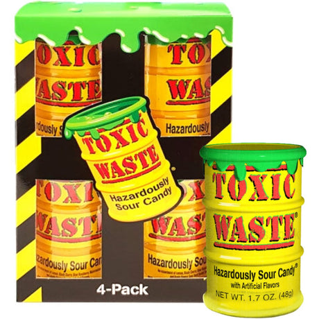 Toxic Waste Yellow Drum (4 Pack)