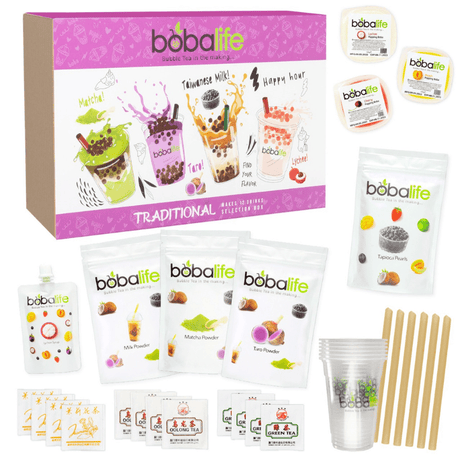 Traditional Boba Tea Gift Set (12 Drinks)