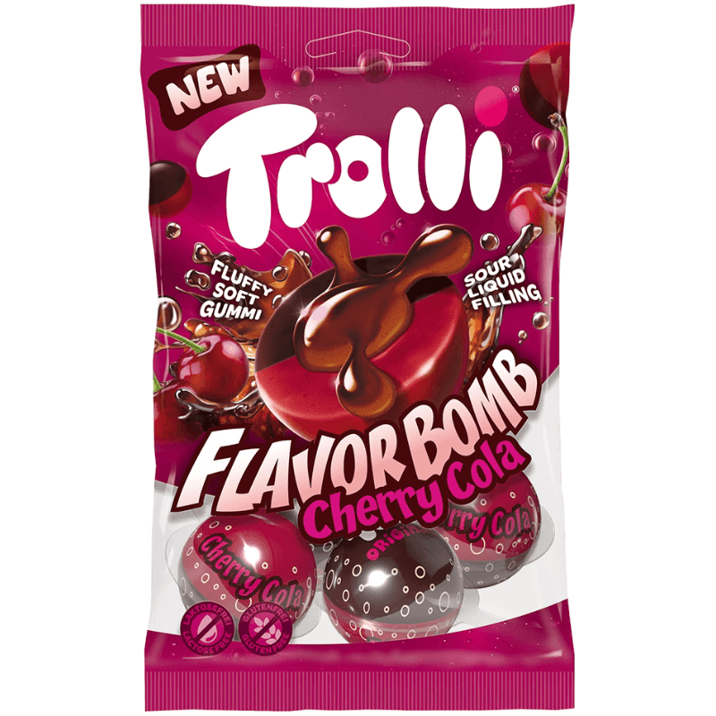 Trolli Flavourbombs Cherry Cola Peg Bag 75g – SoSweet