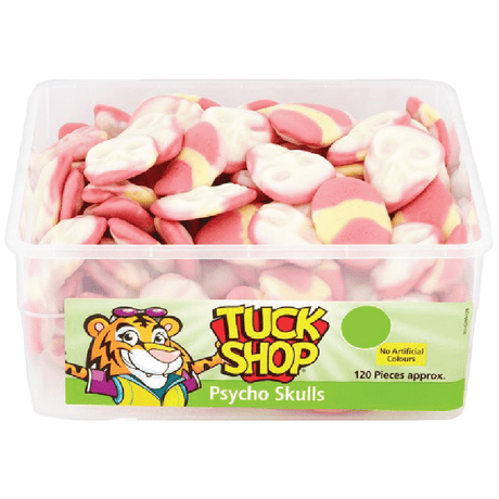 Tuck Shop Tub Psycho Skulls (120pcs)