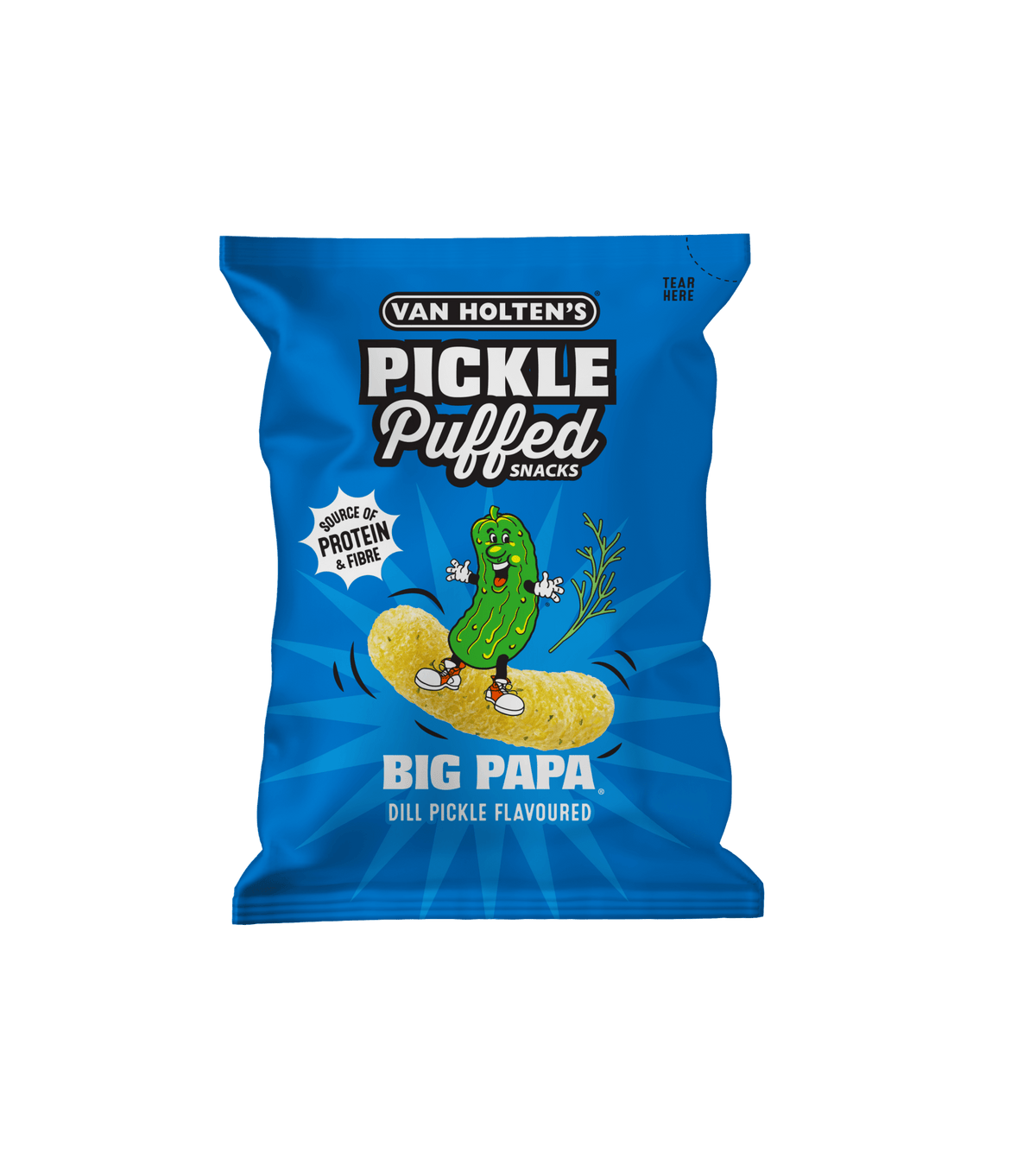 Van Holtens Pickled Puff Big Papa Snacks 90g USA
