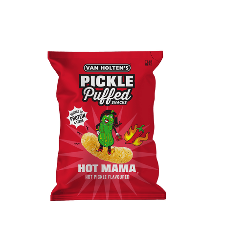 Van Holtens Pickled Puff Hot Mama Snacks 90g USA