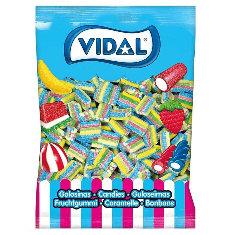 Vidal Fizzy Rainbow Bricks Bag 1.5kg – SoSweet