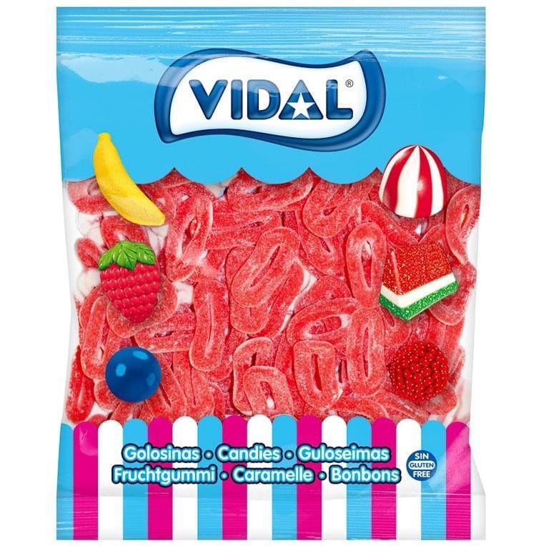 Vidal Bag Strawberry Cream Rings (1.5kg)