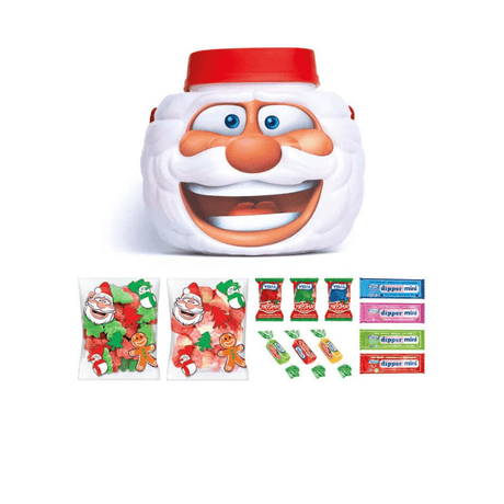 Vidal Christmas Santa Head Sweets Bucket (180g)
