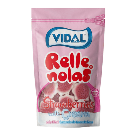 Vidal Doypack Strawberries with Cream (180g)