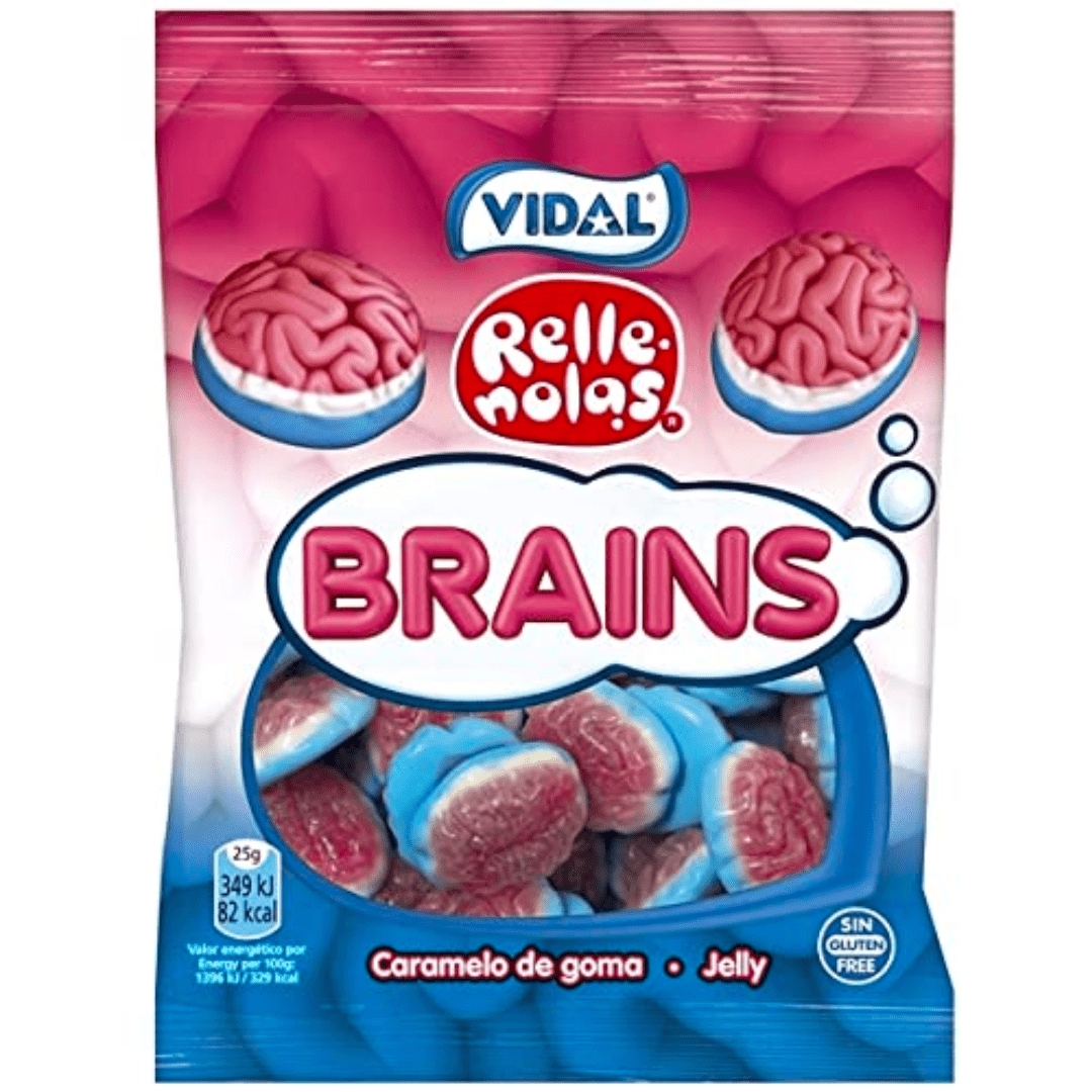 Vidal Jelly Filled Brains (100g)