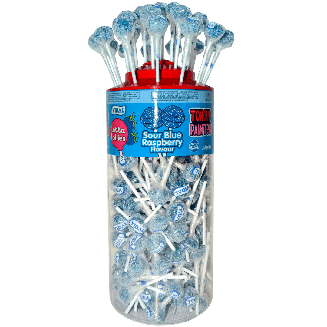 Large Blue Raspberry Lollipop Lollipops: SoSweet