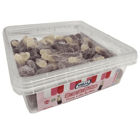 Vidal Tub Fizzy Cola Bottles (120pcs)