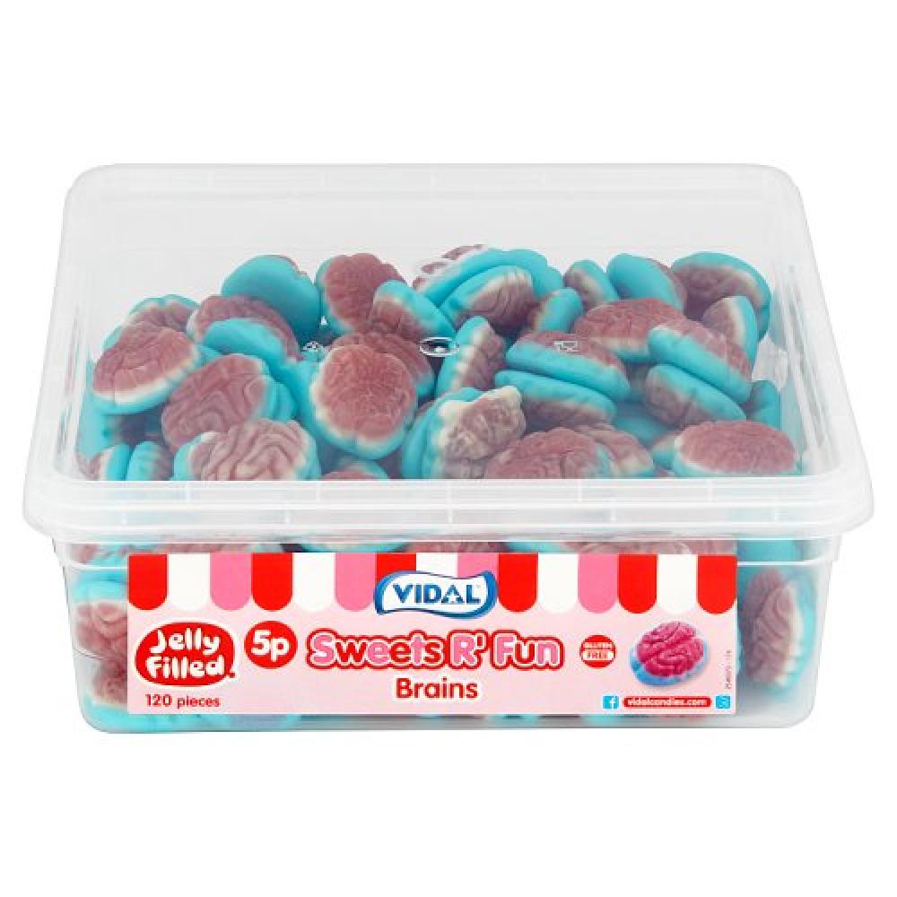 Vidal Tub Jelly Filled Brains (120pcs)