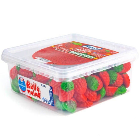 Vidal Tub Wild Jelly Filled Strawberries (75pcs)