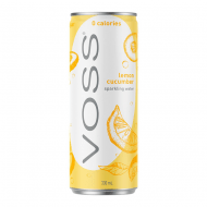 Voss Lemon Cucumber Sparkling Water - 330ml Can