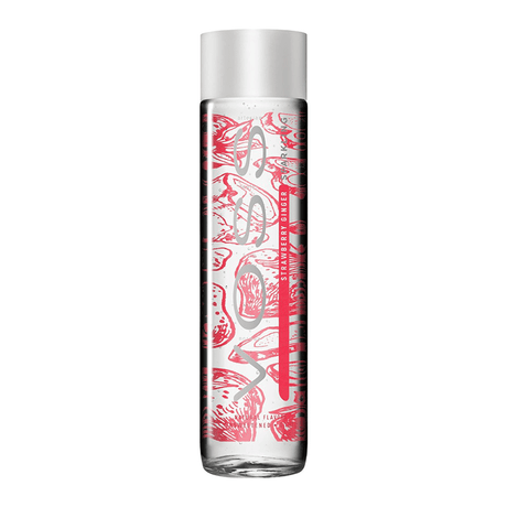 Voss Strawberry Ginger Sparkling Water - 330ml Bottle