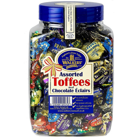 Walker's Assorted Toffees and Chocolate Eclairs Tub (1.25kg)