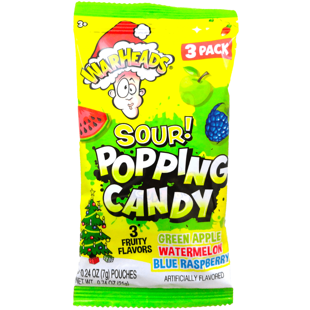 Warheads Christmas Sour Popping Candy (21g)