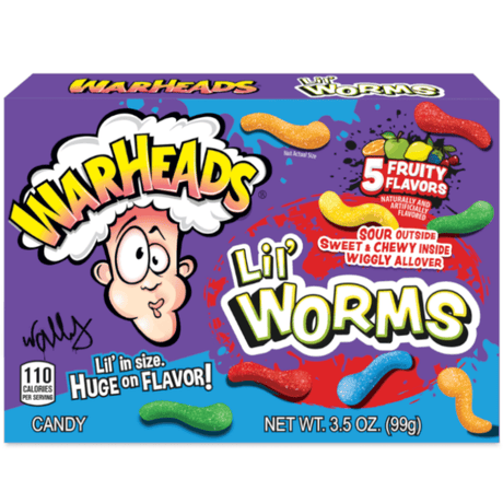 Warheads Lil Worms Theatre Box (99g)