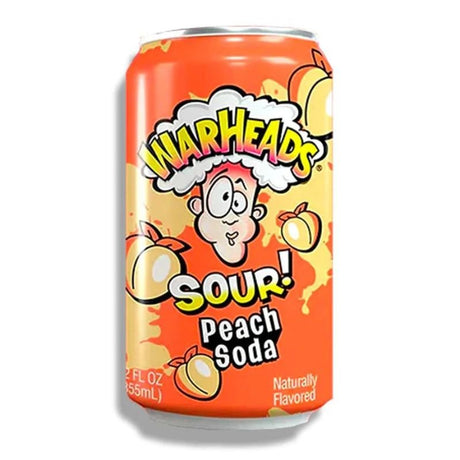 Warheads Peach Sour Soda Can (355ml)