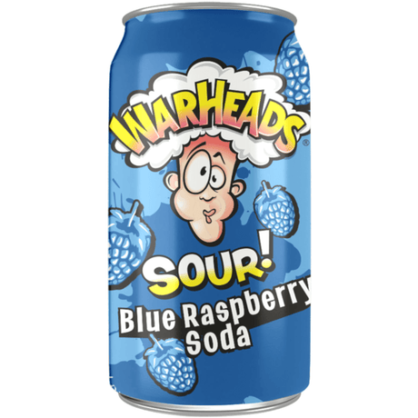 Warheads Sour Blue Raspberry Soda (355ml)