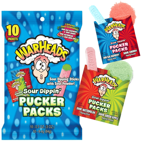 Warheads Sour Dippin' Pucker Packs (85g)
