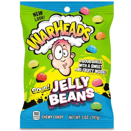 Warheads Sour Jelly Beans Hanging Bag (141g)