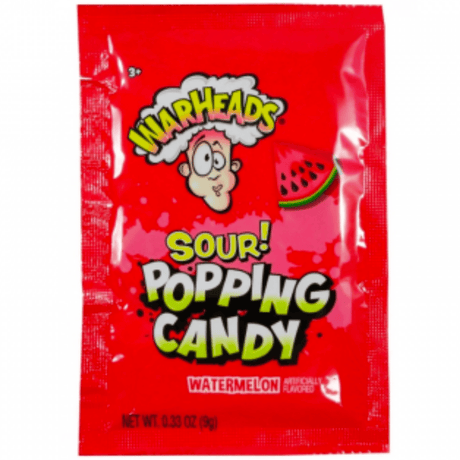Warheads Sour Watermelon Popping Candy (9g)