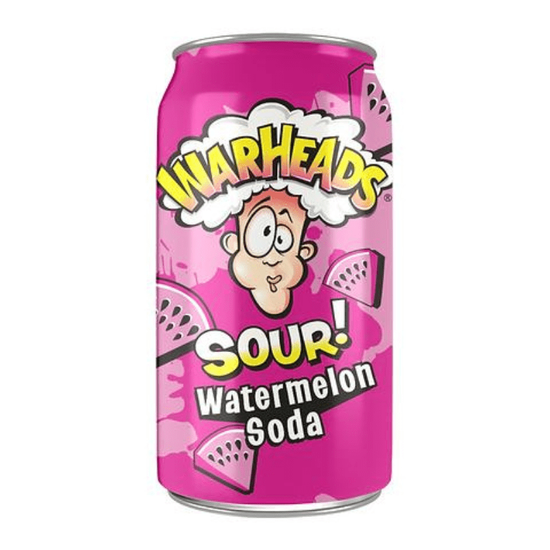 Buy Warheads Watermelon Sour Soda Can: Fizzy & Tangy Sour Drinks