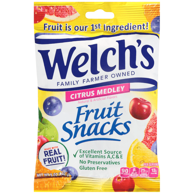 Welch's Fruit Snacks Citrus Medley (142g)