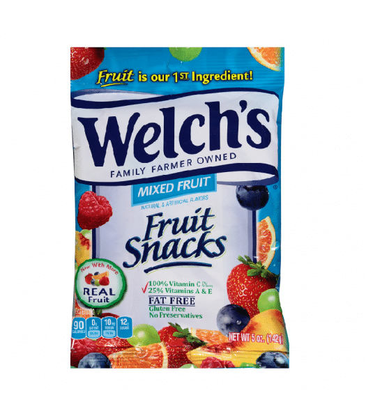 Welch's Fruit Snacks Mixed Fruits Peg Bag (142g)