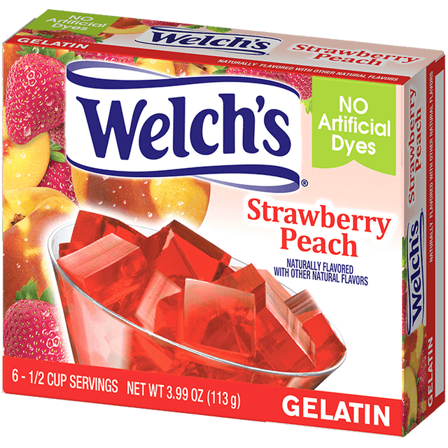 Welch’s Strawberry Peach Gelatin (113g)