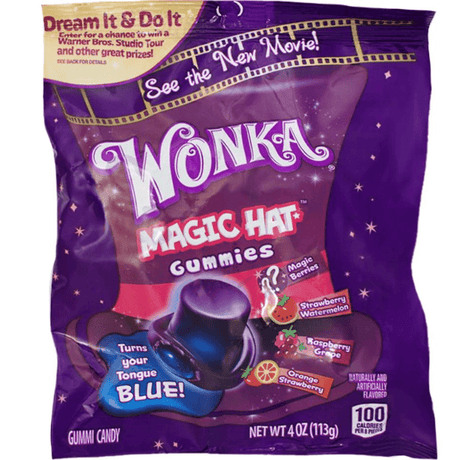 Wonka Magic Hats Gummies Peg Bag (113g)