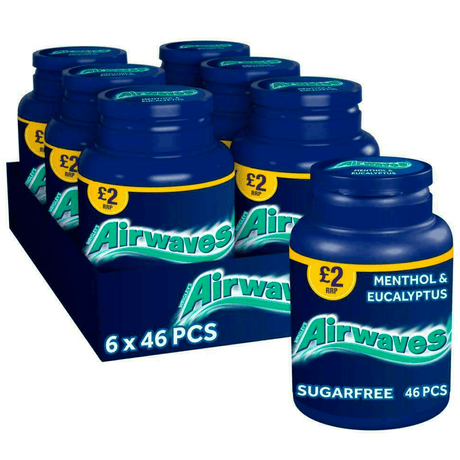 Wrigley's Extra Airwaves Gum Bottle (60pcs) (Case of 6)