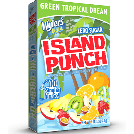 Wyler's Light Singles to Go Island Punch Green Tropical Dream (10 Pack)