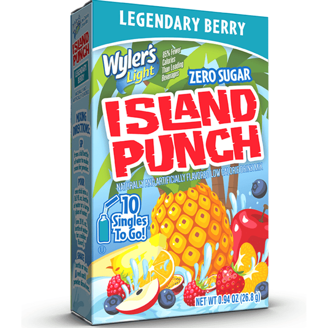 Wyler's Light Singles to Go Island Punch Legendary Berry (10 Pack)