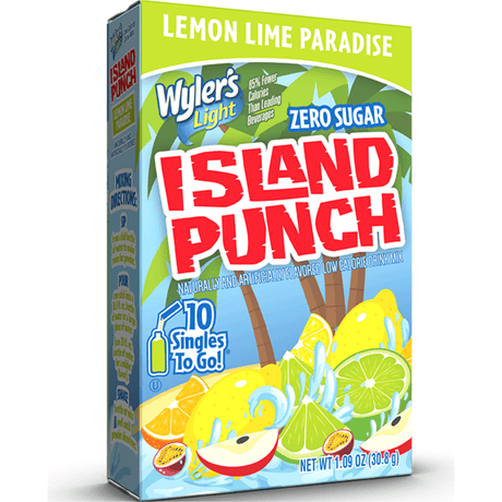 Wyler's Light Singles to Go Island Punch Lemon Lime Paradise (10 Pack)