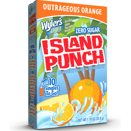 Wyler's Light Singles to Go Island Punch Outrageous Orange (10 Pack)