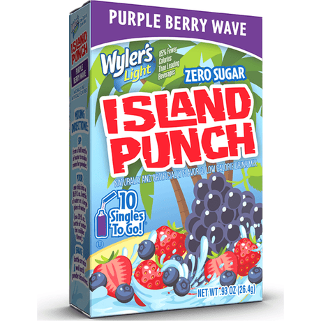 Wyler's Light Singles to Go Island Punch Purple Berry Wave (10 Pack)