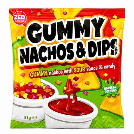 Zed Candy Gummy Nachos & Dips 51g