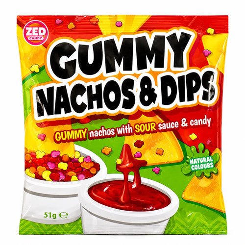 Zed Candy Gummy Nachos & Dips 51g