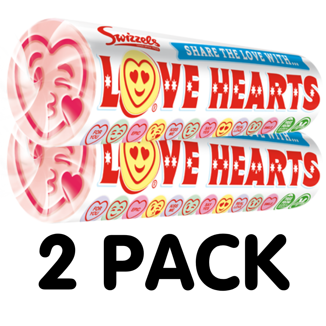 Swizzels Giant Love Hearts (2 Pack)